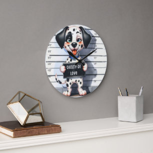 Guilty of love large clock