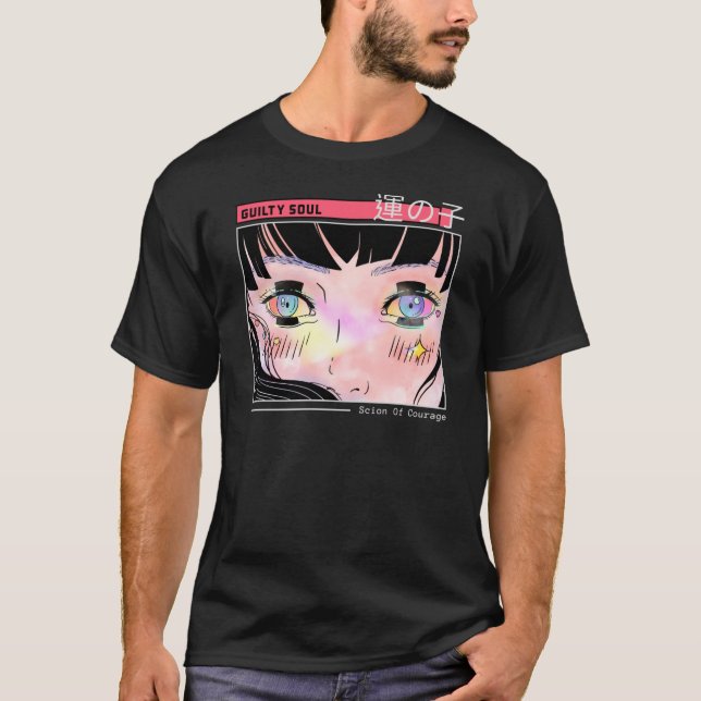 Guilty Soul Starry Eyes Manga Artwork T-Shirt (Front)