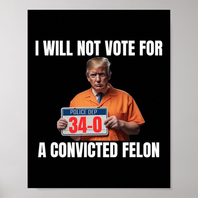 Guilty Trump 2024 Election American  Poster (Front)