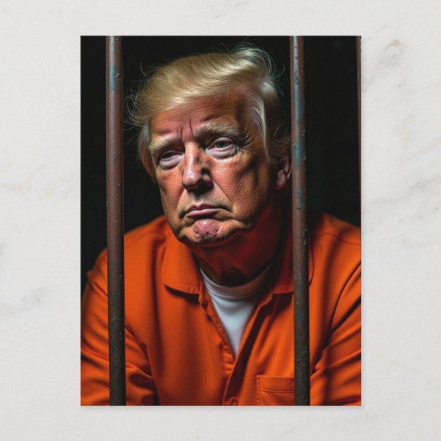 Guilty Trump Sits in Jail  Postcard (Front)