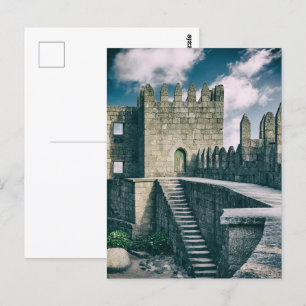 Guimaraes Castle interior. Guimaraes, Portugal. Postcard