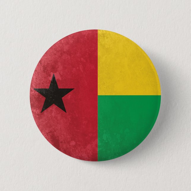 Guinea Bissau 6 Cm Round Badge (Front)