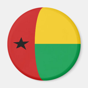 Guinea-Bissau Fisheye Flag Magnet