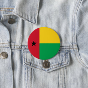 Guinea-Bissau flag 7.5 Cm Round Badge