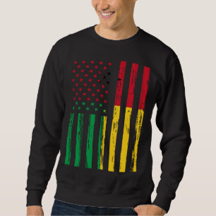 Guinea Bissau Flag America US DNA  for Guinea Biss Sweatshirt