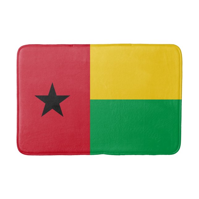 Guinea Bissau Flag Bath Mat (Front)