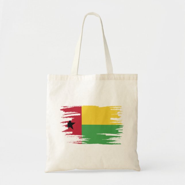 Guinea Bissau Flag Brush Art Tote Bag (Front)