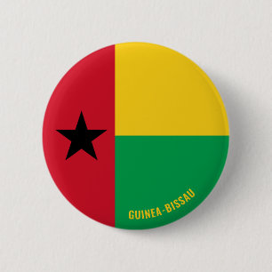 Guinea-Bissau Flag Charming Patriotic 6 Cm Round Badge