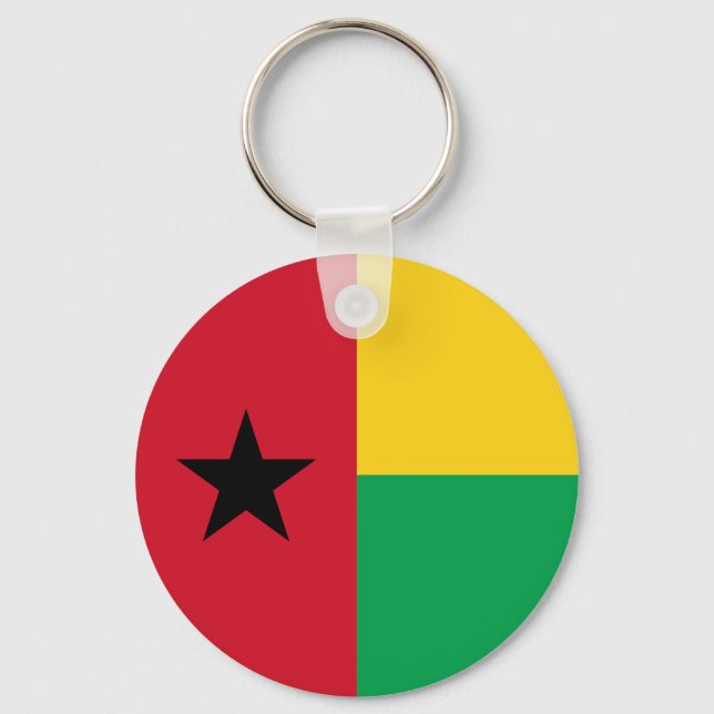 Guinea Bissau Flag Key Ring (Front)