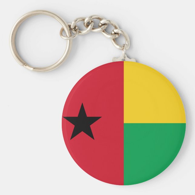 Guinea-Bissau Flag Key Ring (Front)