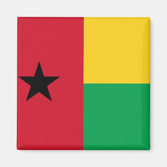Guinea-Bissau Flag Magnet (Front)