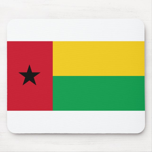 Guinea Bissau Flag Mouse Pad (Front)
