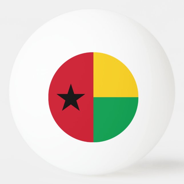 Guinea Bissau Flag Ping Pong Ball (Front)