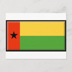 Guinea-Bissau Flag Postcard