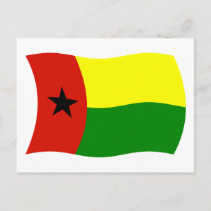 Guinea Bissau Flag Postcard