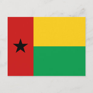 Guinea-Bissau Flag Postcard