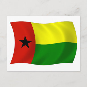 Guinea Bissau Flag Postcard