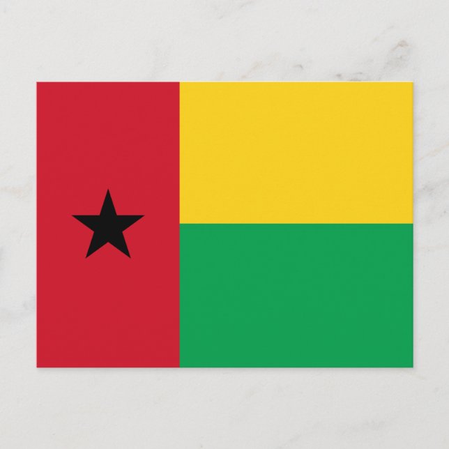 Guinea-Bissau Flag Postcard (Front)