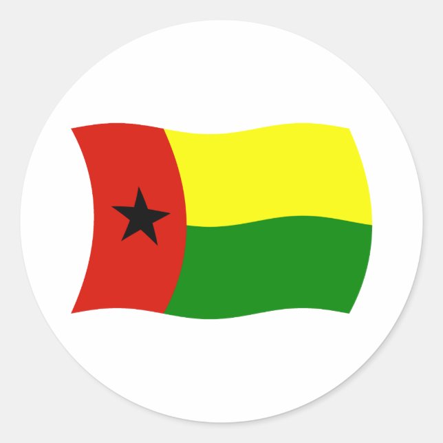 Guinea Bissau Flag Sticker (Front)