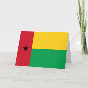 Guinea-Bissau flag Thank You Card