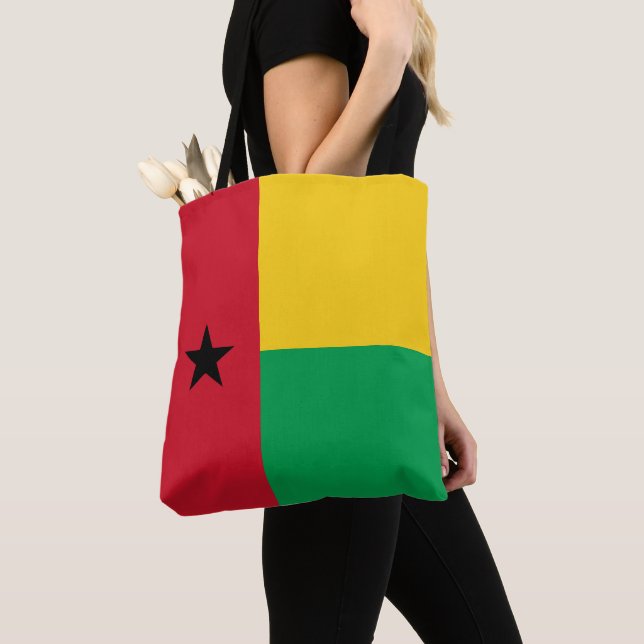 Guinea-Bissau flag Tote Bag (Close Up)