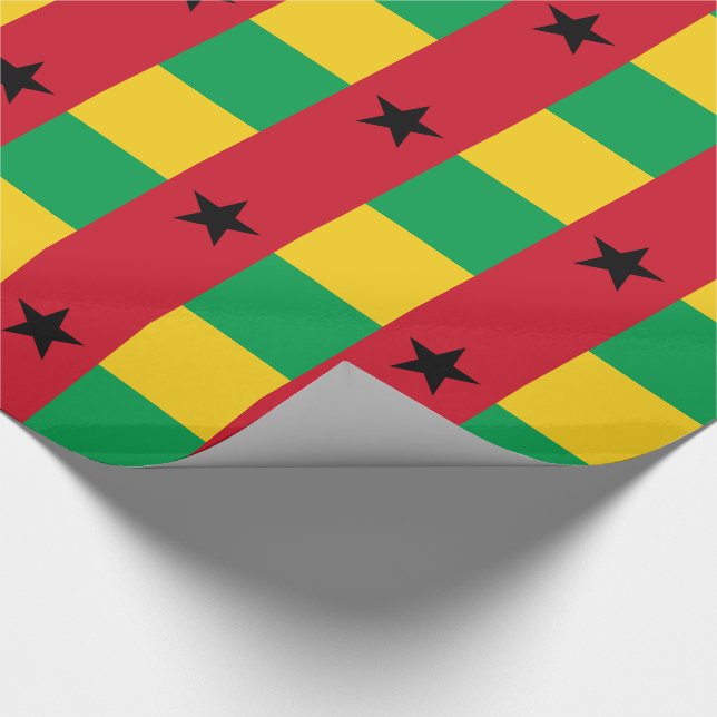 Guinea Bissau Flag Wrapping Paper (Corner)