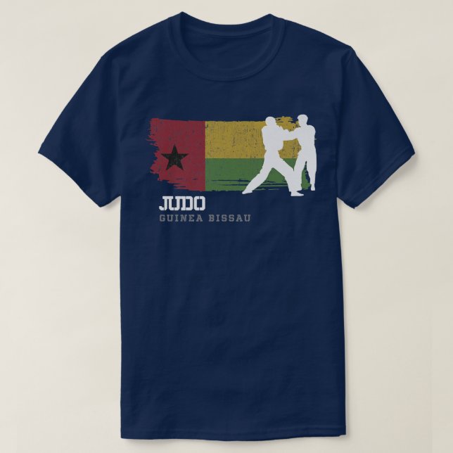 Guinea Bissau Judo Fighter Japanese Martial Arts J T-Shirt (Design Front)