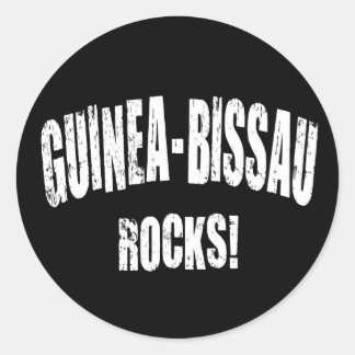 Guinea-Bissau Rocks! Classic Round Sticker