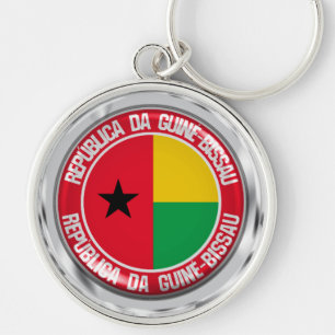 Guinea-Bissau Round Emblem Key Ring