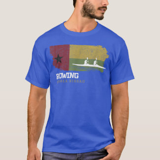 Guinea Bissau Rowing Team Oarswoman Rower Girl Row T-Shirt