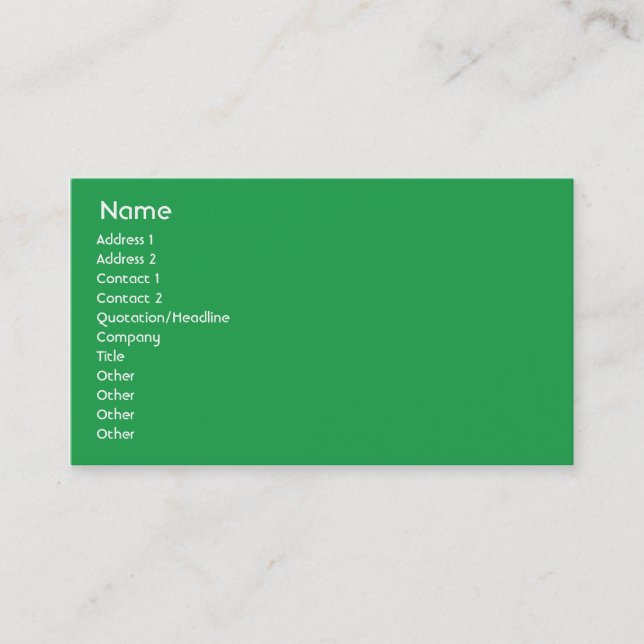 Guinea - Business Card (Front)
