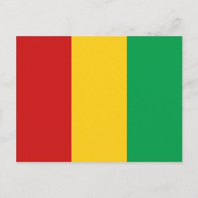 Guinea-Conakry Flag Postcard (Front)