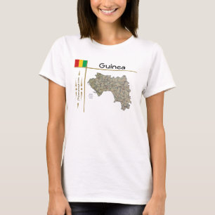 Guinea-Conakry Map + Flag + Title T-Shirt