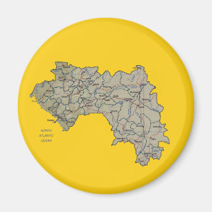 Guinea-Conakry Map Magnet