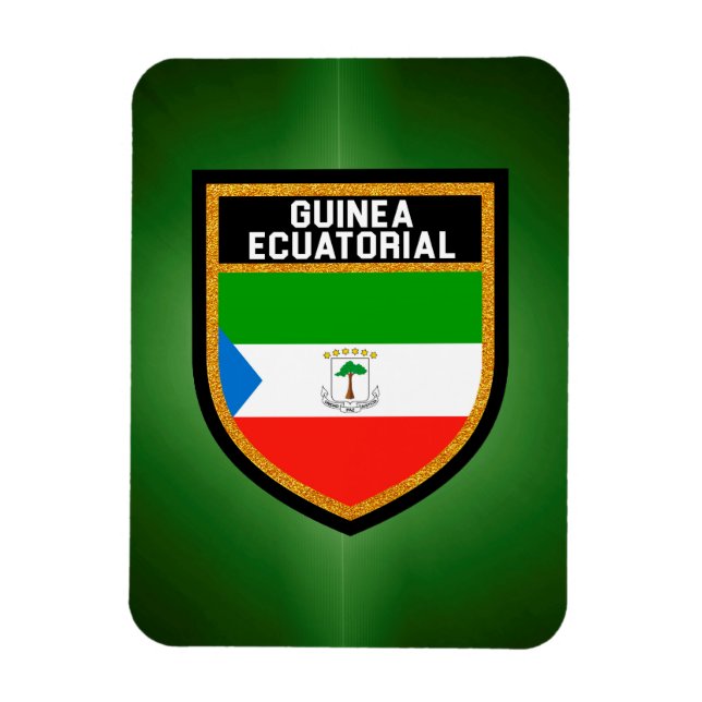 Guinea Ecuatorial Flag Magnet (Vertical)