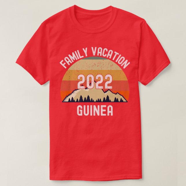 Guinea Family Vacation 2022 Matching  T-Shirt (Design Front)