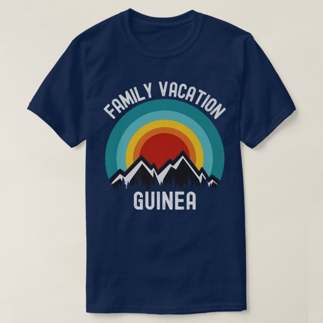 Guinea Family Vacation Matching Outfit  T-Shirt (Design Front)