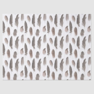 Guinea Farm Bird Feather Pattern Tissue Paper