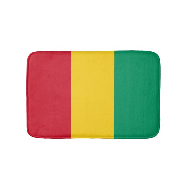 Guinea flag bath mat (Front)
