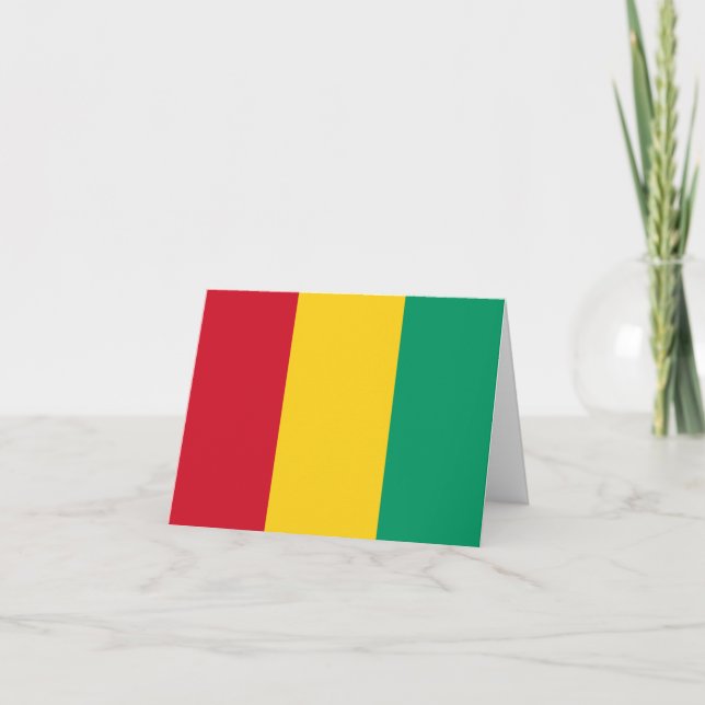 Guinea Flag Card (Front)