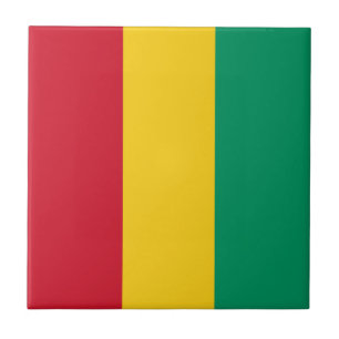 Guinea flag ceramic tile