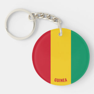 Guinea Flag Charming Patriotic Key Ring