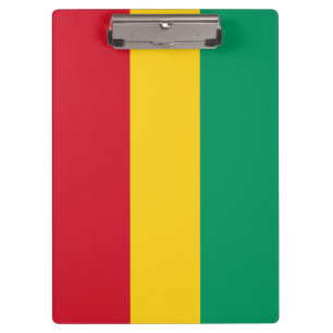 Guinea flag clipboard