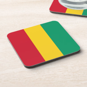 Guinea flag coaster