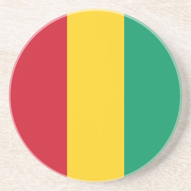 Guinea flag coaster (Front)