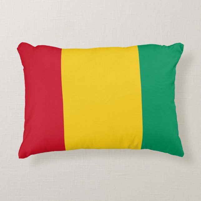 Guinea Flag Decorative Cushion (Front)