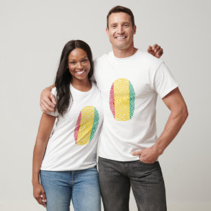 Guinea Flag Fingerprint T-Shirt