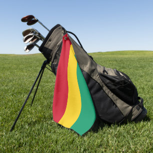 Guinea flag golf towel