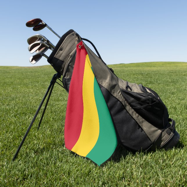 Guinea flag golf towel (Green)