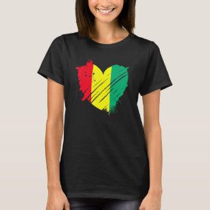 Guinea Flag I Love Guinea It Is In My Dna For Guin T-Shirt